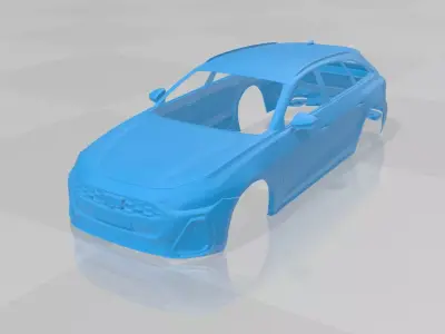 Audi A5 Avant 2025 - Body Car STL Model 3D print model
