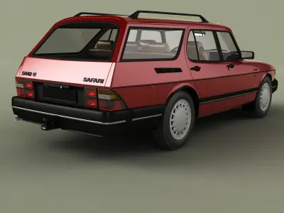 SAAB 900 Safari  3D model