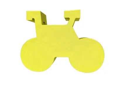 A6666 Bicycle Pendant 3D Model 3D print model