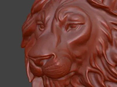 Lion Head Keyholder and wall decoration  3D print model