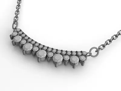 Diamond pendant 3D model for render 3Ds Max V-ray 3D model get