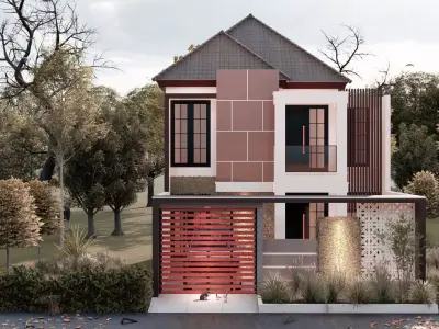 desain rumah  3D model