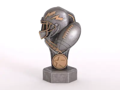 American Football Trophy 3D model