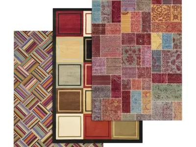 Rug Set 473 3D model