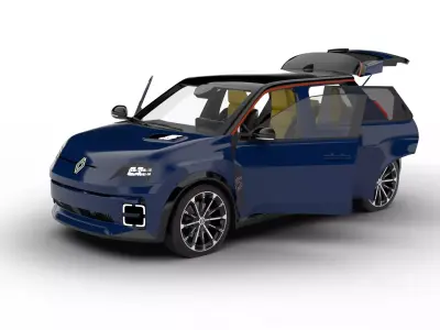 Renault 5 E-Tech 2025 Iconic HQ 3d model 3D model
