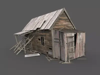 Old House Low-poly 3D model get