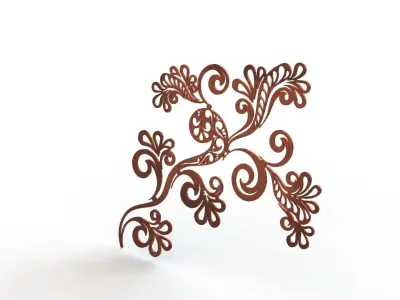 Flower Ornament 3D model