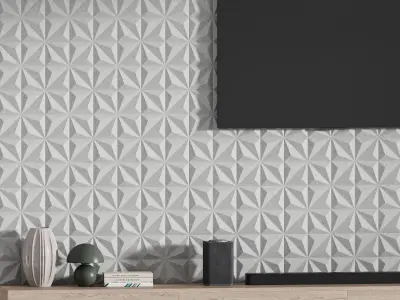 Modern TV Wall 025 3D model
