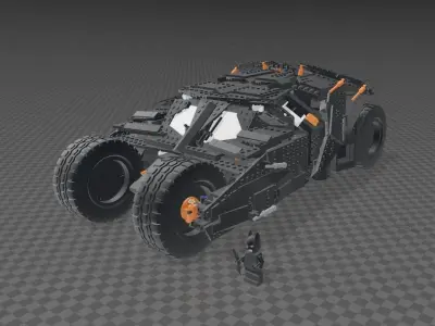 LEGO BATMOBILE TUMBLER 76240 3D print model