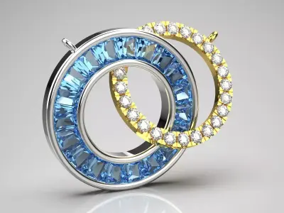 luxury jewelry necklace jp0264 3D print model