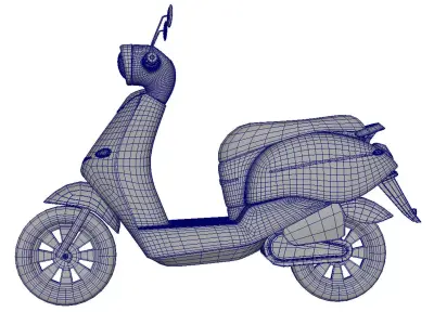 model moped scooter motobike 3D model