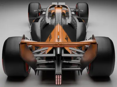 Mclaren 2026 F1 car concept  3D model