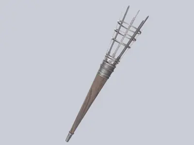 Torch Low-poly 3D model