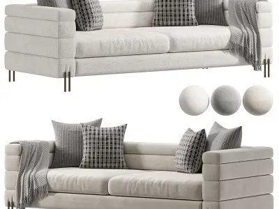  York Sofa White  3D model