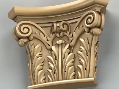 Column capital 008 3D model