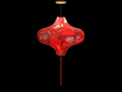 Chinese  red  lantern   Low-poly 3D model purchase