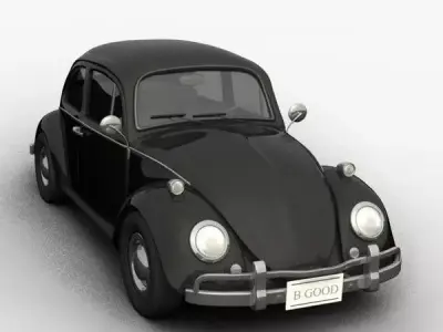 volkswagen beetle Low-poly 3D model