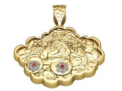 HUMAN BRAIN PENDANT 3D PRINTABLE MODEL  3D print model