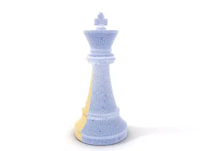 Ivory Chess King model pack Low-poly 3D model