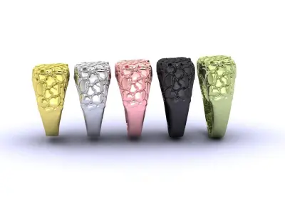 Jewelry Ring R001 5 MEASURES 3D print model