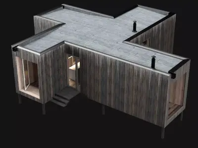 Modern house 03 3D model