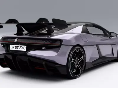 BYD Yangwang U9 Low-poly 3D model