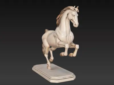 Elegant Horse Figurine  3D print model