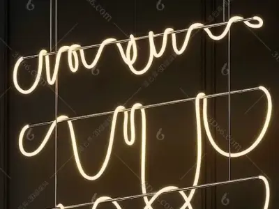 Modern lamp 3D model