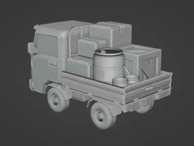 Suzuki Carry Kei Truck Free 3D print model