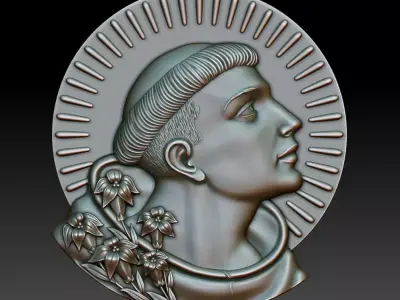 St Anthony of Padua 3D print model