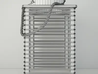 Wooden Lanterns 3D model