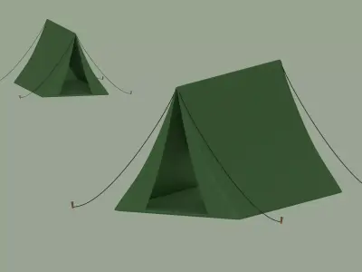 Camping Tent 3D model buy