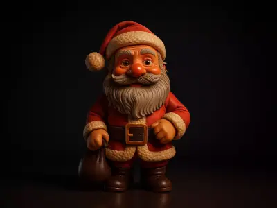 Santa Claus Figurine Christmas Decoration Model 3D print model