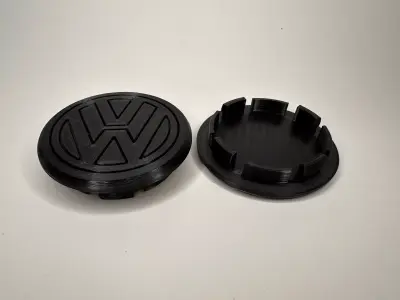 VW  wheel cap 58mm 3d print ready no support needed 3D print model