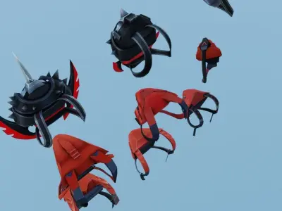 bag 9x Cobra Guardian Legendary Cobra Cobra Guardian 3D model