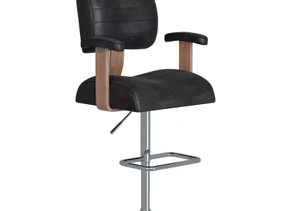 Thames Adjustable Bar Stool Low-poly 3D model