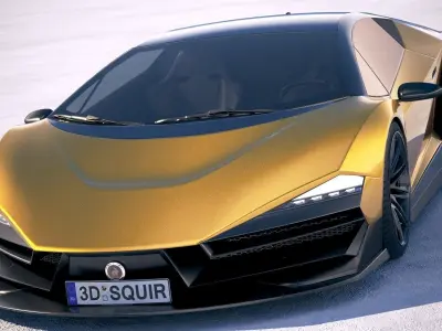 Generic Supercar 5 2018 3D model