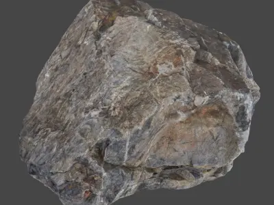 Jagged Basalt- 8K Textures - 6 Mesh Resolutions  Low-poly 3D model