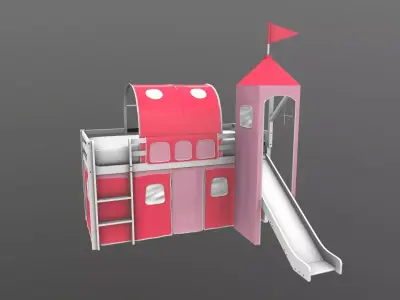 Children Loft Bed 3D model