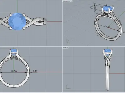 ring code 115 3D print model