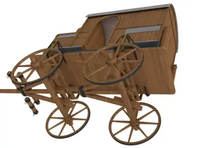 Roman Chariot 3D model purchase