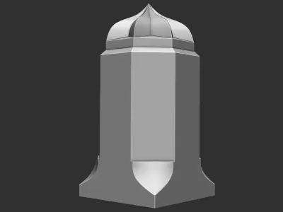 Geometric Column 3D model