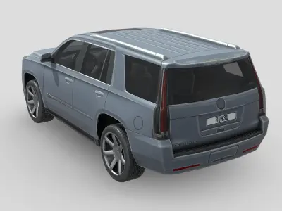 Cadillac Escalade 2015 Low-poly 3D model