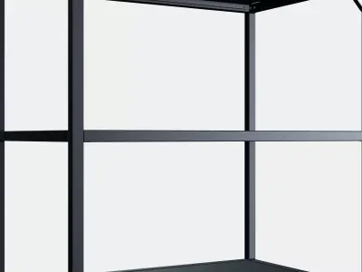 ENHET Shelf frame for base unit  shelves Low-poly 3D model