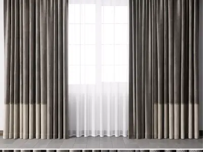 hadi curtains 69 Low-poly 3D model