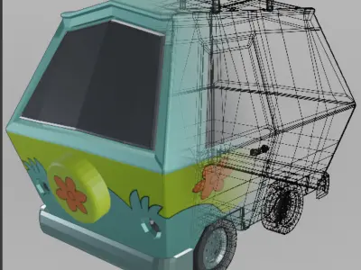 Mystery Machine - Low Poly Low-poly 3D model
