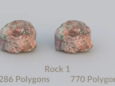 Realistic Rock Scan 2 Free low-poly 3D model