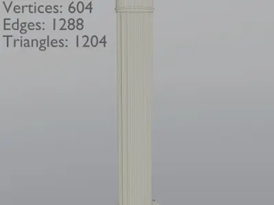 Columns  Free low-poly 3D model