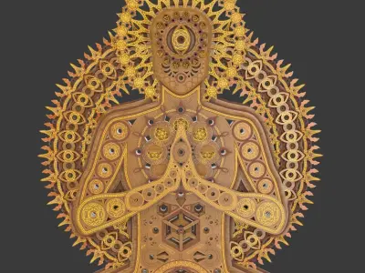 3D Wall sculpture - Eternal Being 3D print model