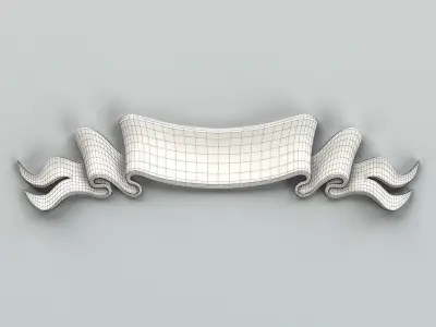 Decorative Ribbon 008 3D model